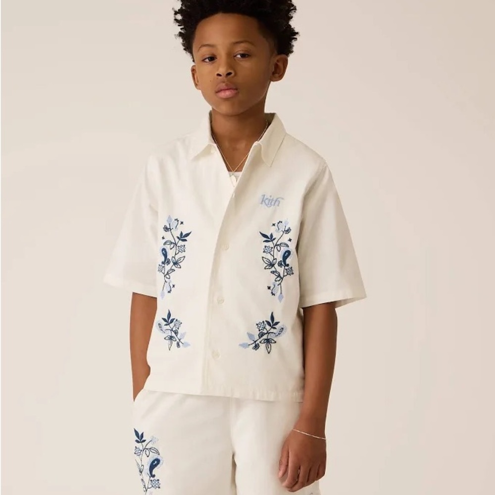 Kith White Shirt and Shorts Set